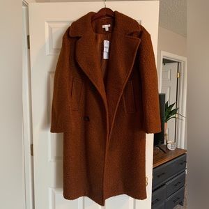 NEW TopShop boucle long coat